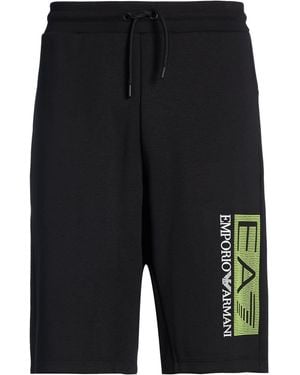 EA7 Shorts & Bermuda Shorts Polyester, Cotton - Black