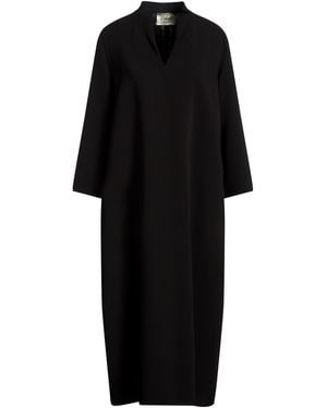 AVOLIO Milano Midi Dress Wool - Black
