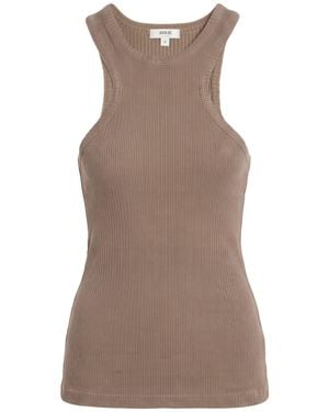 Agolde Taupe Tank Top Organic Cotton, Elastane - Brown