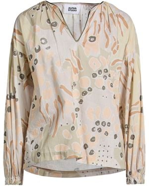 Alpha Studio Top Cotton - Natural