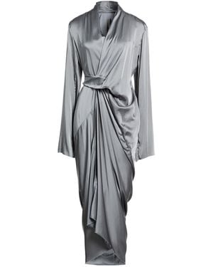 Rick Owens Maxi Dress Acetate, Viscose - Grey