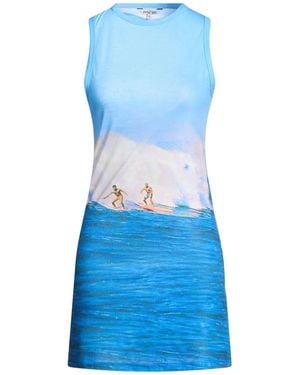 Mirae Azure Mini Dress Polyester, Elastane - Blue