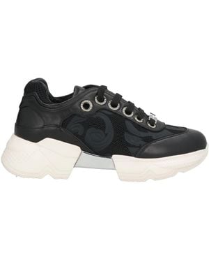 Baldinini Sneakers Textile Fibers, Leather - Black