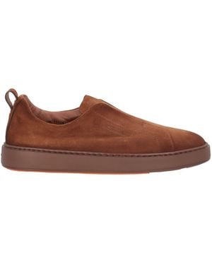 Santoni Sneakers Leather - Brown