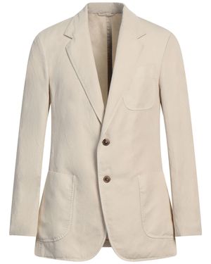 Tod's Cream Blazer Cotton, Linen - Natural