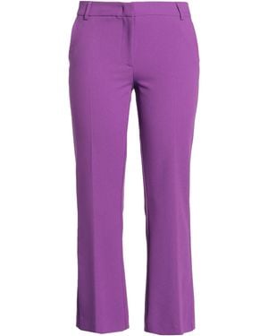 Rossopuro Pants Polyester, Viscose, Elastane - Purple