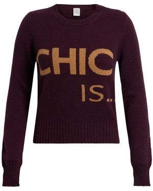 Eleventy Plum Sweater Wool - Purple