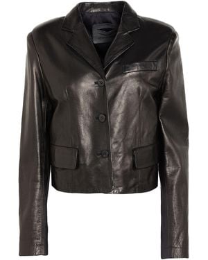 Giorgio Brato Jacket Leather - Black