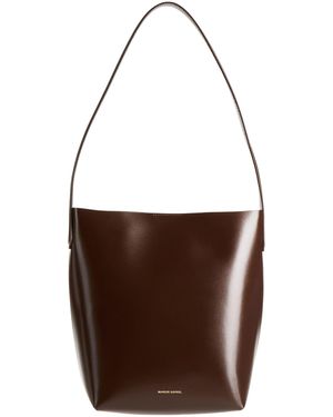 Mansur Gavriel Small Everyday -- Dark Shoulder Bag Leather - Brown