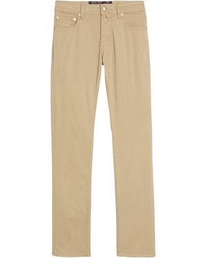 Jacob Cohen Camel Pants Cotton, Elastane - Natural
