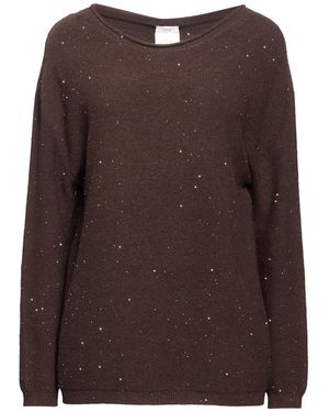 Oltre Dark Sweater Viscose, Polyamide, Polyester - Brown