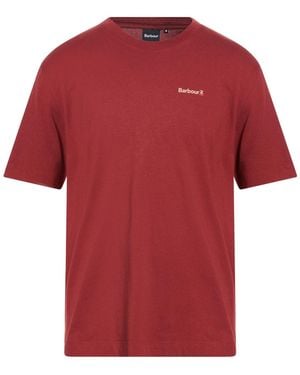 Barbour Brick T-Shirt Cotton - Red