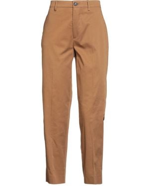 Berwich Camel Pants Cotton, Elastane - Natural