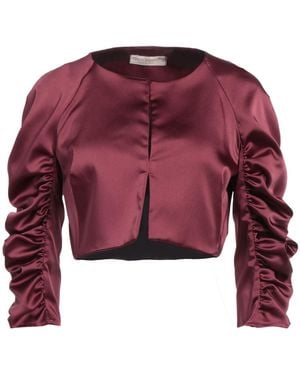 Rinascimento Burgundy Jacket Polyester, Elastane - Red