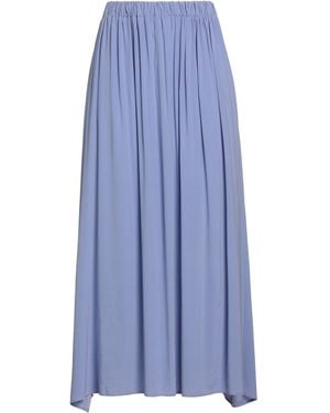 Rossopuro Maxi Skirt Silk, Elastane - Blue