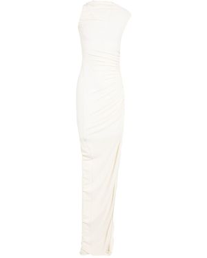 Rick Owens Maxi Dress Viscose, Polyamide, Elastane - White