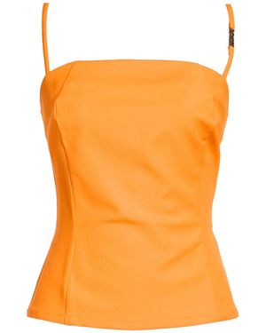 Versace Jeans Couture Top Viscose, Polyamide, Elastane - Orange