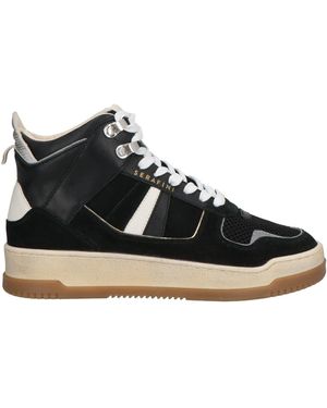 Serafini Sneakers Leather, Textile Fibers - Black