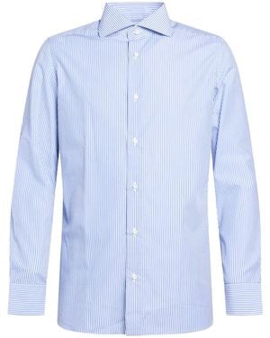 Luigi Borrelli Napoli Shirt Cotton - Blue