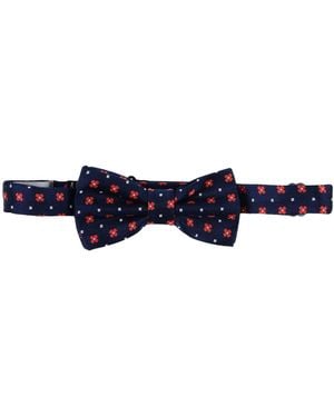 Daniele Alessandrini Midnight Ties & Bow Ties Silk - Blue