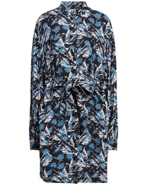 Attic And Barn Mini Dress Viscose - Blue