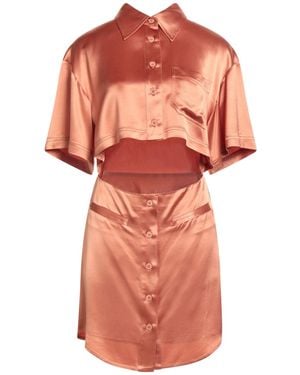Isabelle Blanche Mini Dress Acetate, Polyester - Orange