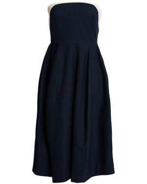 Delpozo Midi Dress Cotton - Blue