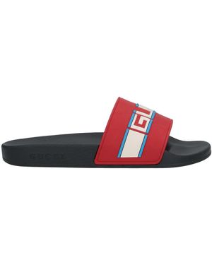 Gucci Logo Pursuit Slides - Red