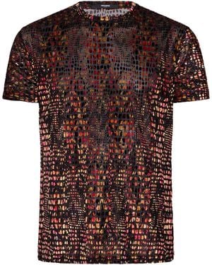 Takeshy Kurosawa T-Shirt Polyester, Polyamide, Elastane - Brown