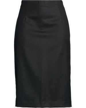 Lardini Midi Skirt Wool - Black