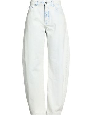 Alaïa Jeans Cotton, Polyurethane - White