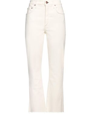 Rag & Bone Ivory Trousers Cotton, Lyocell, Polyester, Elastane - White
