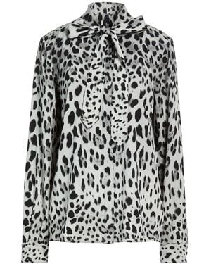 Dolce & Gabbana Light Shirt Silk, Elastane - White