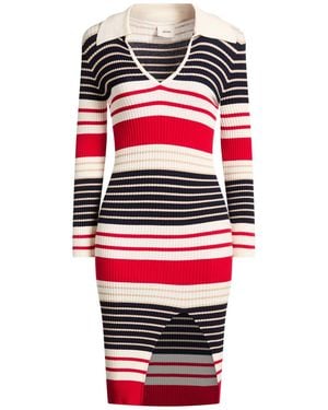 Dixie Ivory Midi Dress Viscose, Polyester - Red