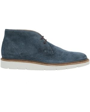 Hogan Ankle Boots Soft Leather - Blue