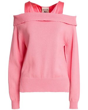 Semicouture Sweater Cotton, Polyester, Acetate, Silk - Pink