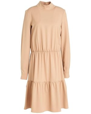 Eleventy Sand Midi Dress Wool, Elastane - Natural