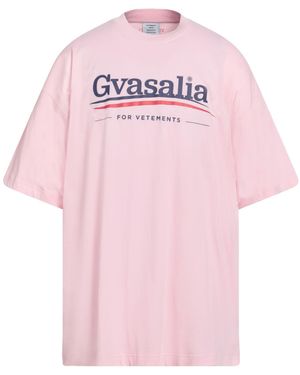 Vetements T-Shirts - Pink