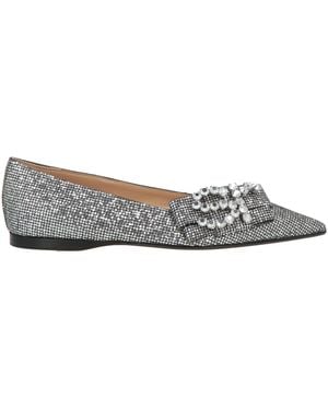 Sergio Rossi Ballet Flats Textile Fibers - Gray