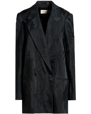 Dries Van Noten Dark Blazer Cotton, Viscose, Metallic Fibre - Black