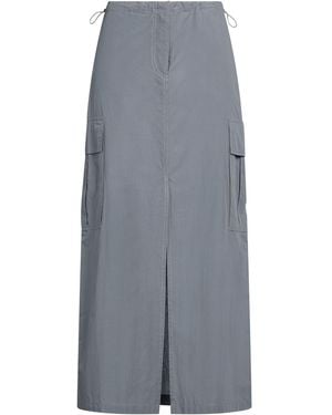 Ottod'Ame Midi Skirt Cotton - Grey