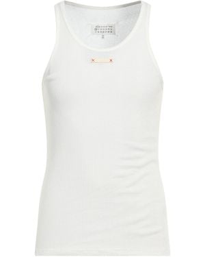 Maison Margiela Tank Top Cotton, Lyocell - White