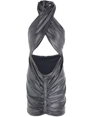 Reina Olga Mini Dress Polyamide, Elastane - Gray