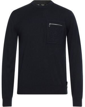 Fendi Midnight Sweater Virgin Wool, Polyamide - Blue