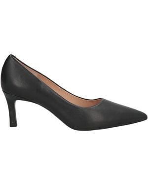 Unisa Court Shoes Leather - Black