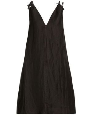 Alpha Studio Mini Dress Linen, Nylon - Black