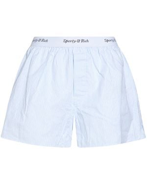 Sporty & Rich Light Shorts & Bermuda Shorts Cotton - Blue