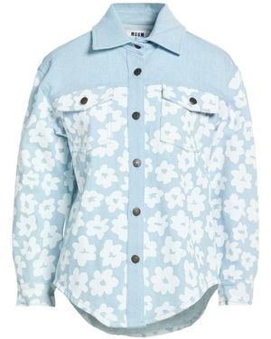 MSGM Denim Outerwear - Blue