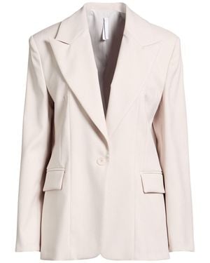 Imperial Cream Blazer Polyester, Viscose, Elastane - Natural