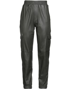 Oakwood Dark Trousers Lambskin - Grey